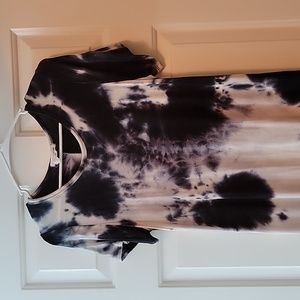 Tie-dye Hi-low Maxi Dress